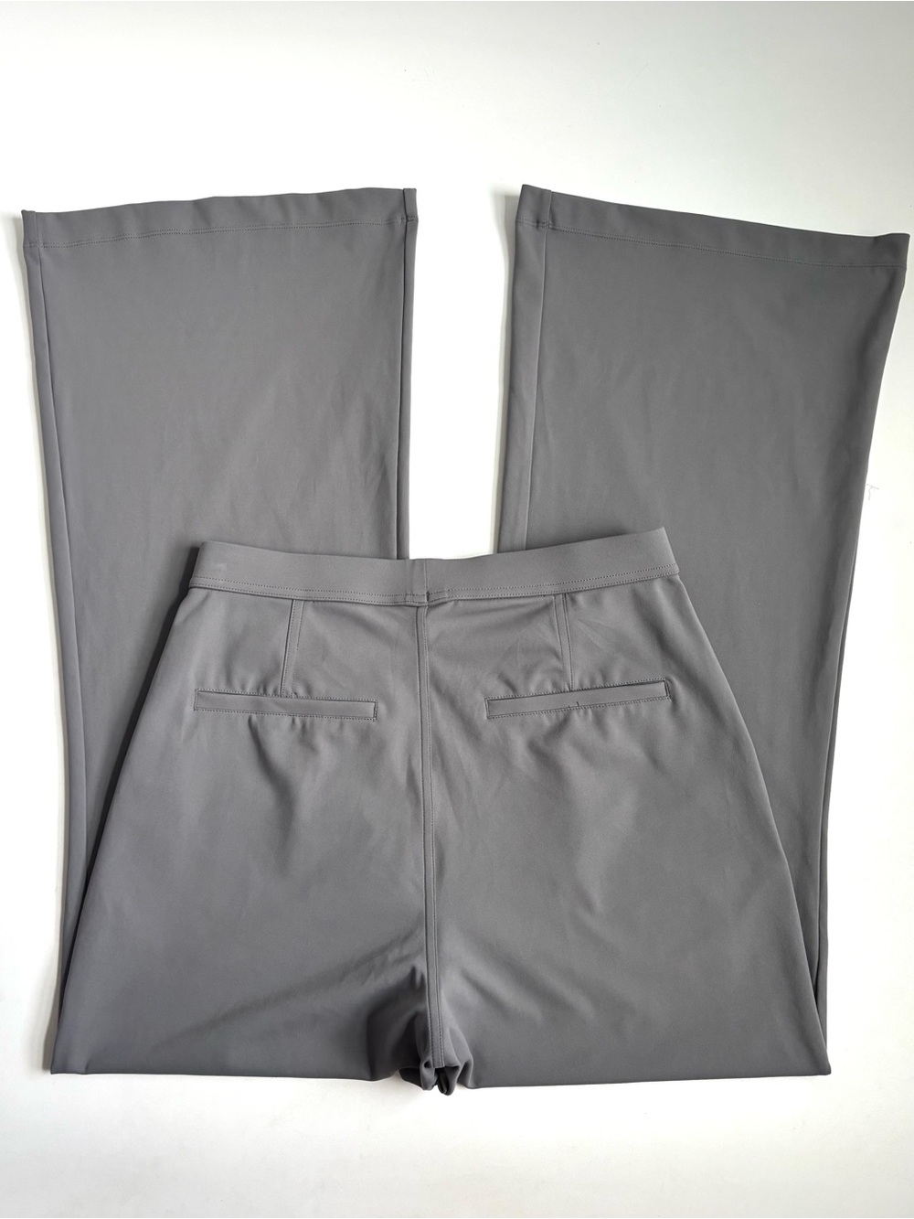 Halara Flex Day Stretch High Waisted Pocket Work Flare Pants Silent Storm Gray - Picture 6 of 16
